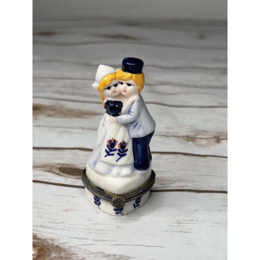 Vintage Delft Blue Porcelain Figurine